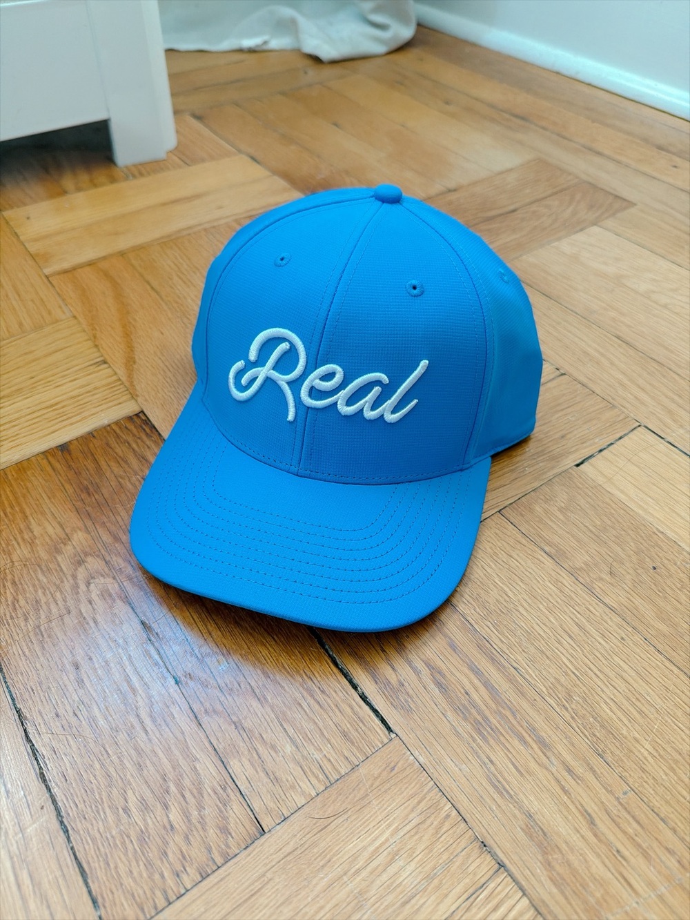 Embroidered Logo Blue Baseball Cap